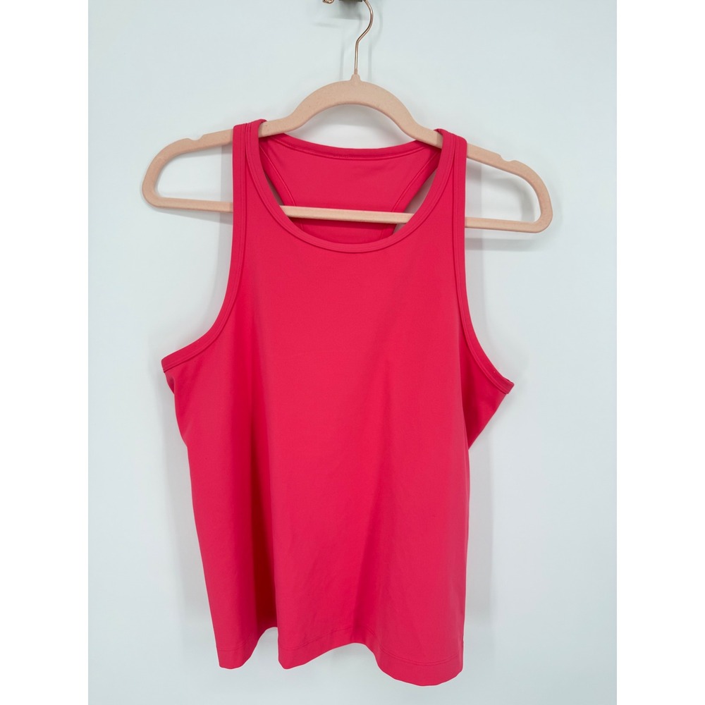 Lululemon Cool Racerback Tank Top Women Size 10 Pink Luon Activewear Workout
